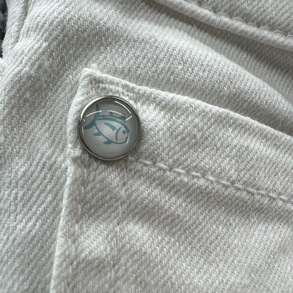 Southern Tide Women White Stretch Skinny Jean Resort Tapered size 29 - Picture 5 of 16